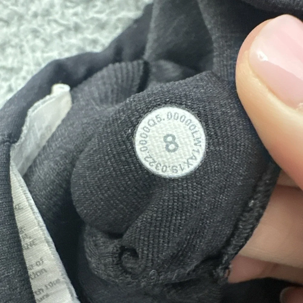 Lululemon Ebb To Street Tank Top Black Athletic Athleisure Women's 8